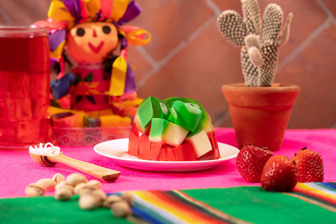 Rebanada de Gelatina Mosaico Mexicano de La Zarza Rebanada de Gelatina Mosaico Mexicano de La Zarza